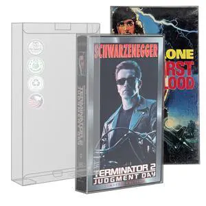 10 Pack VHS Tape Protector Case | Protective Sleeve for VHS Cassette Original Box | Display Storage and Preservation 10 Pack VHS Tape Protector Case | Protective Sleeve for VHS Cassette Original Box | Display Storage and Preservation