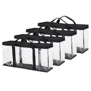 4 Pack VHS Storage Bag Hold up to 60 Large VHS Tapes (15 Each Bag) 4 Pack VHS Storage Bag Hold up to 60 Large VHS Tapes (15 Each Bag)