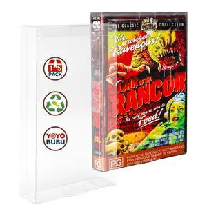15 Pack VHS Tape Protector Case | Sturdy Protective Sleeve for VHS Cassette Original Box | 0.35mm PET Material | Long-Lasting Storage & Display Solution 15 Pack VHS Tape Protector Case | Sturdy Protective Sleeve for VHS Cassette Original Box | 0.35mm PET Material | Long-Lasting Storage & Display Solution