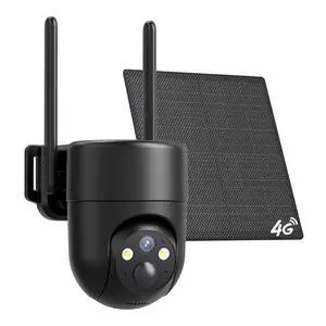 4G LTE Cellular Security Camera, No WiFi Security Camera Outdoor Wireless with 360°Full View, Unlimited Data Plan, 2K Color Night Vision, Motion Alert, Built in SIM Card - Black 4G LTE Cellular Security Camera, No WiFi Security Camera Outdoor Wireless with 360°Full View, Unlimited Data Plan, 2K Color Night Vision, Motion Alert, Built in SIM Card - Black