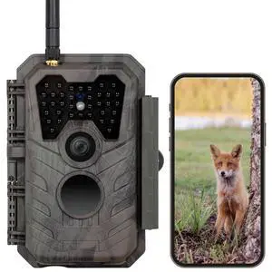 P90 Pro WiFi Trail Camera (Non-Cellular), 64MP 1296p HD Video, No-Glow Night Vision, Bluetooth App Control, Motion Activated, IP66 Waterproof Game Camera for Wildlife & Backyard Monitoring P90 Pro WiFi Trail Camera (Non-Cellular), 64MP 1296p HD Video, No-Glow Night Vision, Bluetooth App Control, Motion Activated, IP66 Waterproof Game Camera for Wildlife & Backyard Monitoring