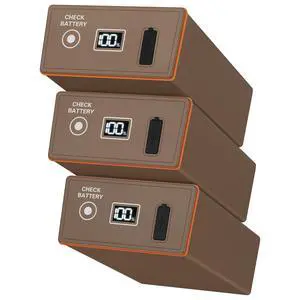 Rechargeable Battery 3 Pack Compatible with Moultrie Edge Trail Cameras, Digital Display, USB-C 20WPD Fast Charging, Solar Panel Compatible Replacement Power Pack for Edge, Edge Pro, Edge 2, Edge 3 Rechargeable Battery 3 Pack Compatible with Moultrie Edge Trail Cameras, Digital Display, USB-C 20WPD Fast Charging, Solar Panel Compatible Replacement Power Pack for Edge, Edge Pro, Edge 2, Edge 3