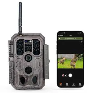 P200 WiFi Trail Camera, 64MP 1296P Bluetooth Game Camera with No-Glow Night Vision Motion Activated Waterproof, Hunting Deer Camera (App Control, Non-Cellular) P200 WiFi Trail Camera, 64MP 1296P Bluetooth Game Camera with No-Glow Night Vision Motion Activated Waterproof, Hunting Deer Camera (App Control, Non-Cellular)