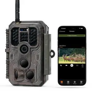 P200 WiFi (Non-Cellular) Trail Camera, 64MP Photo, 1296p Video, Bluetooth WiFi App Control, 0.1s Motion Detection, No Glow Night Vision 100ft, for Wildlife Animal Scouting or Backyard P200 WiFi (Non-Cellular) Trail Camera, 64MP Photo, 1296p Video, Bluetooth WiFi App Control, 0.1s Motion Detection, No Glow Night Vision 100ft, for Wildlife Animal Scouting or Backyard