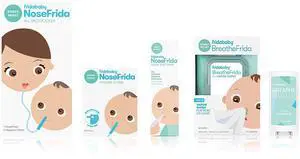 Baby Cold and Flu Relief Set, Congestion Relief Kit, Includes the NoseFrida Nasal Aspirator, Hygiene Filter, Saline Nasal Spray, Baby Vapor Rub & Vapor Nose & Chest Wipes Baby Cold and Flu Relief Set, Congestion Relief Kit, Includes the NoseFrida Nasal Aspirator, Hygiene Filter, Saline Nasal Spray, Baby Vapor Rub & Vapor Nose & Chest Wipes