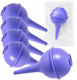 Sterile Ear Bulb Syringe 2 oz, Rubber Nasal Aspirator, 5 Pack Sterile Ear Bulb Syringe 2 oz, Rubber Nasal Aspirator, 5 Pack
