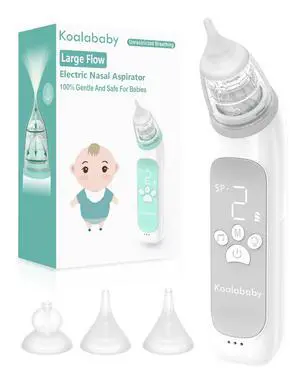 Baby Nasal Aspirator, Large Flow Electric Nose Sucker, 3 Levels Baby Nasal Aspirator, Large Flow Electric Nose Sucker, 3 Levels