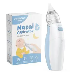 Baby Nasal Aspirator for Babies, Electric Nose Cleaner with 4 Suction Tips, Anti-Backflow, Low Noise, Portable Storage Case, BPA-Free, White Baby Nasal Aspirator for Babies, Electric Nose Cleaner with 4 Suction Tips, Anti-Backflow, Low Noise, Portable Storage Case, BPA-Free, White