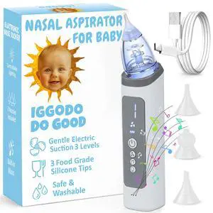 Electric Nasal Aspirator for Babies - USB Rechargeable Nose Suction Sucker Electric Nasal Aspirator for Babies - USB Rechargeable Nose Suction Sucker