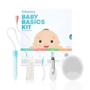 Baby Basics Kit, 6pc Baby Essentials Kit Includes Nasal Aspirator Snotsucker, NailFrida Nail Files, Windi Gas Relief, DermaFrida Bath Brush + Silicone Carry Case Baby Basics Kit, 6pc Baby Essentials Kit Includes Nasal Aspirator Snotsucker, NailFrida Nail Files, Windi Gas Relief, DermaFrida Bath Brush + Silicone Carry Case