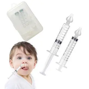 Silicone Baby Nasal Aspirator,Syringe Nasal Irrigator,10ml Nasal Irrigator Portable Infant Nose Cleaner Nose Aspirator with Cleanable (Transparent with Storage Box ) Silicone Baby Nasal Aspirator,Syringe Nasal Irrigator,10ml Nasal Irrigator Portable Infant Nose Cleaner Nose Aspirator with Cleanable (Transparent with Storage Box )