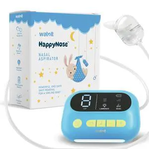 The HappyNose Nasal Aspirator with 3X Greater Suction for Baby Toddler Kids & Adults - Rechargeable Snot Booger Mucus Vacuum Device - Nose Sucker Machine The HappyNose Nasal Aspirator with 3X Greater Suction for Baby Toddler Kids & Adults - Rechargeable Snot Booger Mucus Vacuum Device - Nose Sucker Machine