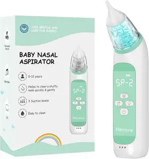 Electric Nose Suction for Baby,Baby Nose Aspirator with 3 Suction Levels and 3 Silicone Tips Fit 0-24 Months Infant ,Soothing Music & Light Distracts Help Toddler During Sick Days,Green. Electric Nose Suction for Baby,Baby Nose Aspirator with 3 Suction Levels and 3 Silicone Tips Fit 0-24 Months Infant ,Soothing Music & Light Distracts Help Toddler During Sick Days,Green.