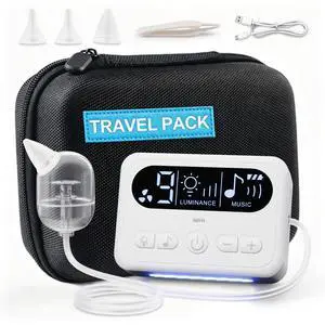 Electric Nasal Aspirator for Baby, 9 Adjustable Suction Power,Nose Cleaner Travel Kit,LED Display,Night Light and Music Soothing Function, Electric Nose Sucker for Newborns/Infants Electric Nasal Aspirator for Baby, 9 Adjustable Suction Power,Nose Cleaner Travel Kit,LED Display,Night Light and Music Soothing Function, Electric Nose Sucker for Newborns/Infants
