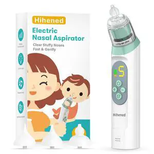 Electric Nasal Aspirator for Baby, Nose Aspirator for Toddlers, Waterproof Baby Nose Sucker, Nose Cleaner with 3 Silicone Tips, Adjustable Suction Level, Music and Light Soothing Function,Green Electric Nasal Aspirator for Baby, Nose Aspirator for Toddlers, Waterproof Baby Nose Sucker, Nose Cleaner with 3 Silicone Tips, Adjustable Suction Level, Music and Light Soothing Function,Green