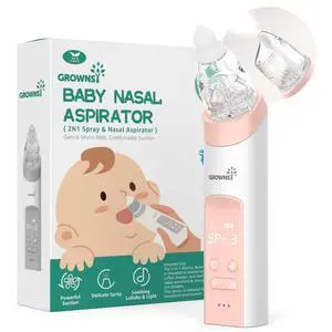 2-in-1 Baby Nasal Aspirator, Electric Nose Spray & Suction, Pink 2-in-1 Baby Nasal Aspirator, Electric Nose Spray & Suction, Pink