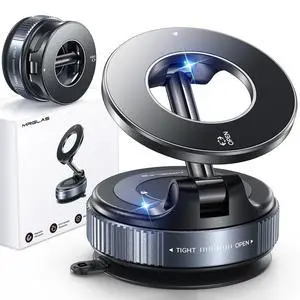 2026 Upgraded for MagSafe Vacuum Car Phone Mount, 2800gf Strong Magnetic Phone Holders for Your Car, 360° Adjustable 98LBS Suction Cup Car Mount, Car & Truck Accessory for iPhone 1217 Pro Max 2026 Upgraded for MagSafe Vacuum Car Phone Mount, 2800gf Strong Magnetic Phone Holders for Your Car, 360° Adjustable 98LBS Suction Cup Car Mount, Car & Truck Accessory for iPhone 1217 Pro Max