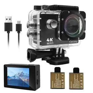Action Camera 4K 30FPS, Waterproof Camera 30M Underwater Ultra HD 131FT 170°Wide Angle Shooting, with 2 x 1050 mAh Batteries for Cycling, Ice Skating, Skiing, Fishing, Climbing Action Camera 4K 30FPS, Waterproof Camera 30M Underwater Ultra HD 131FT 170°Wide Angle Shooting, with 2 x 1050 mAh Batteries for Cycling, Ice Skating, Skiing, Fishing, Climbing