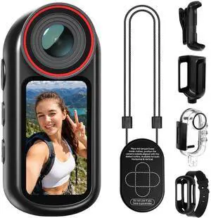 4K Mini Body Camera with Audio & Video Recording, 1.5" Screen, POV Body Cam with EIS, WiFi Action Camera, Wearable Magnetic Thumb Cam for Helmet, Chest & Pet, for Vlogging & Motorcycle-Black 4K Mini Body Camera with Audio & Video Recording, 1.5" Screen, POV Body Cam with EIS, WiFi Action Camera, Wearable Magnetic Thumb Cam for Helmet, Chest & Pet, for Vlogging & Motorcycle-Black