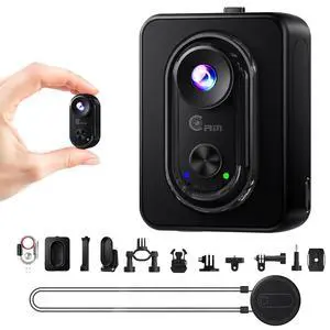 4K Mini Action Cam Magnetic BodyCam with WiFi, Thumb-Size Wearable POV Camera, 6-Axis Stabilization, Expandable Battery, Hands-Free Recording Vlog Camera for Motorbike/Travel/Pets/Helmet 4K Mini Action Cam Magnetic BodyCam with WiFi, Thumb-Size Wearable POV Camera, 6-Axis Stabilization, Expandable Battery, Hands-Free Recording Vlog Camera for Motorbike/Travel/Pets/Helmet