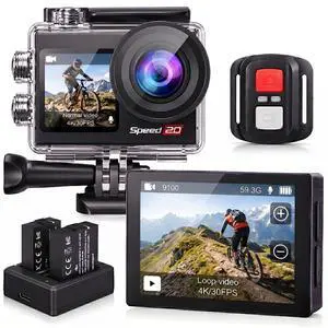 4K Action Camera 20MP Waterproof Underwater 170° WiFi EIS 4K Action Camera 20MP Waterproof Underwater 170° WiFi EIS