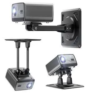 3-in-1 Projector Stand, Ceiling Wall Desktop Mount, 360° Swivel & 180° Tilt, 1/4 Inch Screw, ABS Material, Works with Nebula Capsule 3/Air/Pro, XGIMI Halo+/MoGo and Most Projectors (Black) 3-in-1 Projector Stand, Ceiling Wall Desktop Mount, 360° Swivel & 180° Tilt, 1/4 Inch Screw, ABS Material, Works with Nebula Capsule 3/Air/Pro, XGIMI Halo+/MoGo and Most Projectors (Black)