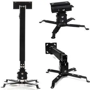 Projector Mount Wall Ceiling Bracket Adjustable Height and Tilt Extendable Arms DLP LCD Projection for Home and Office Projector Projector Mount Wall Ceiling Bracket Adjustable Height and Tilt Extendable Arms DLP LCD Projection for Home and Office Projector