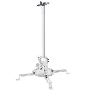 Universal Metal Drop Ceiling Projector Mount for Regular and Mini Projectors, 15.5 inch Pole Extension, Projection Bracket with Extending Arms, White, MOUNT-VP10DP Universal Metal Drop Ceiling Projector Mount for Regular and Mini Projectors, 15.5 inch Pole Extension, Projection Bracket with Extending Arms, White, MOUNT-VP10DP
