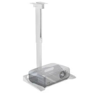 Projector Ceiling Mount Tray, Height Adjustable Wall Mount Holder for Projectors, Hidden Cable Management, Fits Projectors up to 22lbs, 13.7" x 8.6" Platform, White (PM-005-W) Projector Ceiling Mount Tray, Height Adjustable Wall Mount Holder for Projectors, Hidden Cable Management, Fits Projectors up to 22lbs, 13.7" x 8.6" Platform, White (PM-005-W)