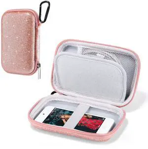 MP3 MP4 Player Case Portable Travel Bag for iPod Touch, Pink Glitter MP3 MP4 Player Case Portable Travel Bag for iPod Touch, Pink Glitter