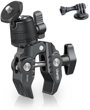 R099 Super Clamp Camera Mount with 360° Ballhead | Clamps 0.51-2.36in Pole Tube, 3.3lb Load, for Bike Motorcycle Handlebar Insta360 GoPro DJI Phone DSLR Light Monitor R099 Super Clamp Camera Mount with 360° Ballhead | Clamps 0.51-2.36in Pole Tube, 3.3lb Load, for Bike Motorcycle Handlebar Insta360 GoPro DJI Phone DSLR Light Monitor