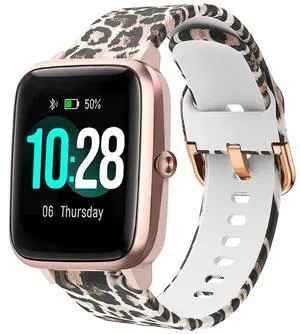 Bands Compatible with 19mm ID205L Veryfitpro Smart Watch, Soft Silicone Pattern Printed Floral Replacement Band for Willful YAMAY SW021 ID205L/SW025 ID205S /Fitpolo ID205L Women Men, Leopard Bands Compatible with 19mm ID205L Veryfitpro Smart Watch, Soft Silicone Pattern Printed Floral Replacement Band for Willful YAMAY SW021 ID205L/SW025 ID205S /Fitpolo ID205L Women Men, Leopard