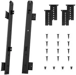 Drawer Slides 12/14/16/18 inch Keyboard Tray Slides -18 inch, Black Drawer Slides 12/14/16/18 inch Keyboard Tray Slides -18 inch, Black
