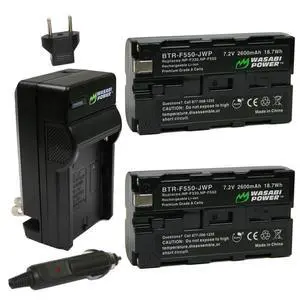 Battery (2-Pack) and Charger for Sony NP-F330, NP-F530, NP-F550, NP-F570 (L Series) and CN-160, CN-216, CN126 Series & Atomos Ninja V, Shinobi, Shogun 7, BMPCC 6K Pro and More Battery (2-Pack) and Charger for Sony NP-F330, NP-F530, NP-F550, NP-F570 (L Series) and CN-160, CN-216, CN126 Series & Atomos Ninja V, Shinobi, Shogun 7, BMPCC 6K Pro and More