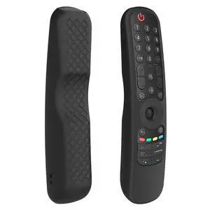MR21GC Remote Cover, Case Replacement for LG AN-MR21GA / AN-MR21GC Magic Remote Control 2021, Black Funda de Silicona Protectora with Lanyard MR21GC Remote Cover, Case Replacement for LG AN-MR21GA / AN-MR21GC Magic Remote Control 2021, Black Funda de Silicona Protectora with Lanyard
