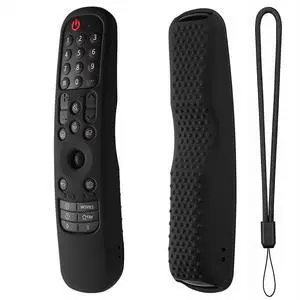 Silicone Cover for MR24GA/MR21GA/MR22GN/MR23GA Protective Case Compatible with LG Magic TV C2 C3 G3 OLED Remote Control Slicone Sleeve with Lanyard(Black) Silicone Cover for MR24GA/MR21GA/MR22GN/MR23GA Protective Case Compatible with LG Magic TV C2 C3 G3 OLED Remote Control Slicone Sleeve with Lanyard(Black)