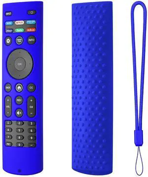 Silicone Case Cover for Vizio XRT140 Remote Silicone Remote Cover for XRT140 Vizio Smart TV Remote Control Shockproof Sleeve with Lanyard (Blue) Silicone Case Cover for Vizio XRT140 Remote Silicone Remote Cover for XRT140 Vizio Smart TV Remote Control Shockproof Sleeve with Lanyard (Blue)
