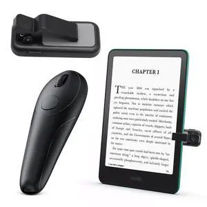 Kindle Page Turner Remote Control, Anti-Slip Finger Clicker for Reading in Bed, Case-Friendly 0.45inch Clip for Paperwhite Oasis Scribe iPad Kobo eReaders, 2-in-1 Camera Shutter Selfie Remote Kindle Page Turner Remote Control, Anti-Slip Finger Clicker for Reading in Bed, Case-Friendly 0.45inch Clip for Paperwhite Oasis Scribe iPad Kobo eReaders, 2-in-1 Camera Shutter Selfie Remote