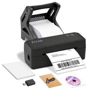 Bluetooth Thermal Label Printer with Stand, Wireless 4x6 Shipping Label Printer for Small Business, Inkless Printing for USPS Etsy Shopify, Support iPhone Android Windows Mac (Black) Bluetooth Thermal Label Printer with Stand, Wireless 4x6 Shipping Label Printer for Small Business, Inkless Printing for USPS Etsy Shopify, Support iPhone Android Windows Mac (Black)