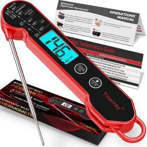 Professional Digital Meat Thermometer Instant Read Waterproof Folding Probe Food Thermometer with Backlight & Calibration, Fast Read for BBQ, Grill, Deep Fry, Cooking, Liquids, Gift for Chef Professional Digital Meat Thermometer Instant Read Waterproof Folding Probe Food Thermometer with Backlight & Calibration, Fast Read for BBQ, Grill, Deep Fry, Cooking, Liquids, Gift for Chef