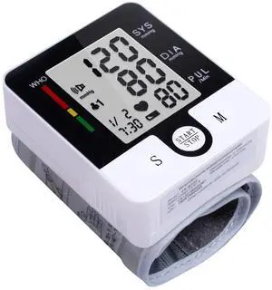 Wrist Blood Pressure Monitor for Home Use, Automatic Talking Wrist Blood Pressure Cuff, Adjustable BP Cuff for Adult Digital Large LCD Display with Battery and Carrying Case Wrist Blood Pressure Monitor for Home Use, Automatic Talking Wrist Blood Pressure Cuff, Adjustable BP Cuff for Adult Digital Large LCD Display with Battery and Carrying Case