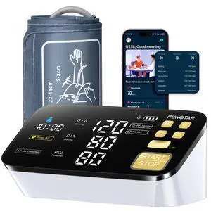 Smart Blood Pressure Monitor for Home Use, with Wide Upper Arm Blood Pressure Cuff (8.6'' -17.3''), FSA&HSA Eligible, 6.5'' Clear LED Display, AFib Detection, Connect App for iOS & Android Smart Blood Pressure Monitor for Home Use, with Wide Upper Arm Blood Pressure Cuff (8.6'' -17.3''), FSA&HSA Eligible, 6.5'' Clear LED Display, AFib Detection, Connect App for iOS & Android