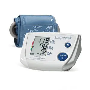 A&D Medical Blood Pressure Monitor for Home Use UA-767PSAC Small Cuff (6.3-9.4 / 16-24 cm), Easy to Use, One Button Operation, Automatic Inflation, AC Adapter A&D Medical Blood Pressure Monitor for Home Use UA-767PSAC Small Cuff (6.3-9.4 / 16-24 cm), Easy to Use, One Button Operation, Automatic Inflation, AC Adapter