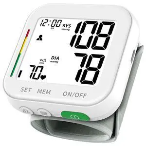 Blood Pressure Monitor Rechargeable Monitors for Home Use Large LCD Display Adjustable Wrist Cuff 4.92-8.46 Inch Machine 240 Sets Memories with Carrying Case Blood Pressure Monitor Rechargeable Monitors for Home Use Large LCD Display Adjustable Wrist Cuff 4.92-8.46 Inch Machine 240 Sets Memories with Carrying Case