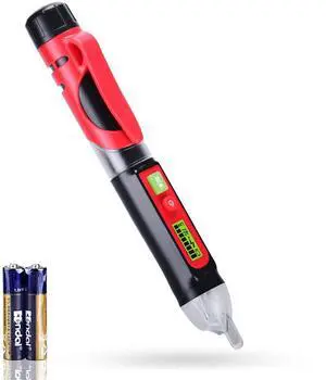Non-Contact Voltage Detector Pen, Dual Sensitive Range Electrical Tester Pen 12V-1000V/48V-1000V with Buzzer & Flashlight for Testing Electric Cable, Live Wire, Circuit Finder Non-Contact Voltage Detector Pen, Dual Sensitive Range Electrical Tester Pen 12V-1000V/48V-1000V with Buzzer & Flashlight for Testing Electric Cable, Live Wire, Circuit Finder
