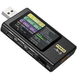 FNB58 USB Tester, PD/QC, USB-C E-Marker Reader, 28V 7A, USB-A/C FNB58 USB Tester, PD/QC, USB-C E-Marker Reader, 28V 7A, USB-A/C