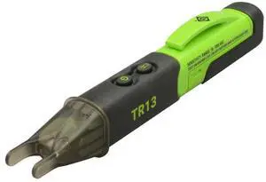 TR13 Dual Tip Non-Contact Voltage Tester,Black TR13 Dual Tip Non-Contact Voltage Tester,Black