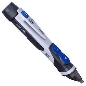 Dual Range Non-Contact Voltage Tester with Pen, Flashlight, & Worklight, 12V-1000V AC, IP67 Dust & Waterproof, Audible and Flashing LED Alarms, Pocket Clip, CAT IV Rating Dual Range Non-Contact Voltage Tester with Pen, Flashlight, & Worklight, 12V-1000V AC, IP67 Dust & Waterproof, Audible and Flashing LED Alarms, Pocket Clip, CAT IV Rating