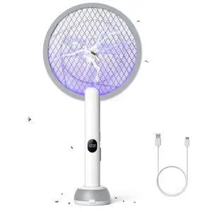 Electric Fly Swatter Bug Zapper Racket Dual Modes Electric Fly Swatter Bug Zapper Racket Dual Modes