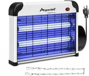 20W Bug Zapper, Electric Insect Killer for Indoor and Covered Outdoor, Mosquito, Fly and Moth Trap with Protective Mesh and Hanging Chain for Versatile Setup at Home, Patio and Garage 20W Bug Zapper, Electric Insect Killer for Indoor and Covered Outdoor, Mosquito, Fly and Moth Trap with Protective Mesh and Hanging Chain for Versatile Setup at Home, Patio and Garage